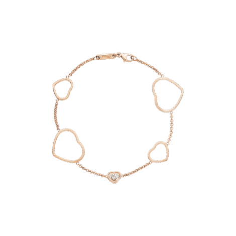 Happy Hearts Bracelet, Ethical Rose Gold