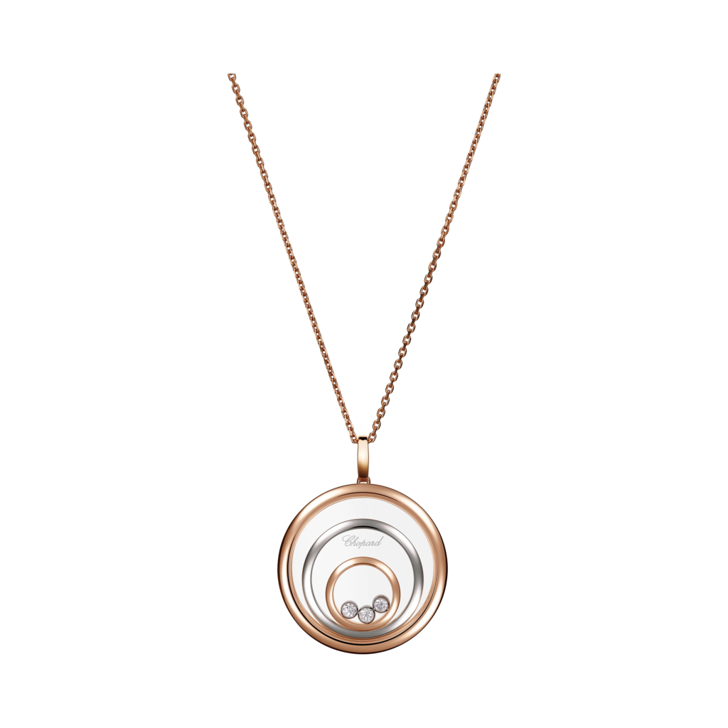 Happy Spirit Pendant, Ethical Rose Gold, Ethical White Gold, Diamonds