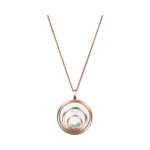 Happy Spirit Pendant, Ethical Rose Gold, Ethical White Gold, Diamonds