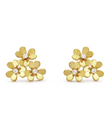 Frivole Earrings, 3 Flowers, Mini Model