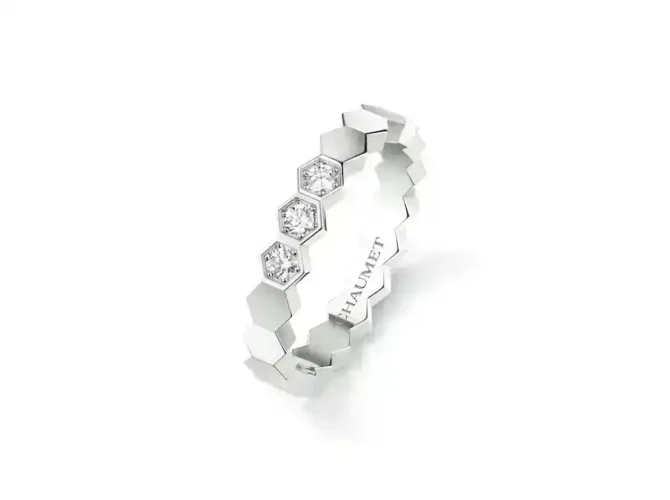 Bee de Chaumet Ring White Gold, Diamonds, 3.5mm
