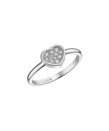 My Happy Hearts Ring, Ethical White Gold, Diamonds