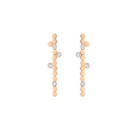 Bee de Chaumet Earrings Rose Gold, Diamonds