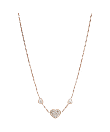 Happy Hearts Necklace, Diamonds