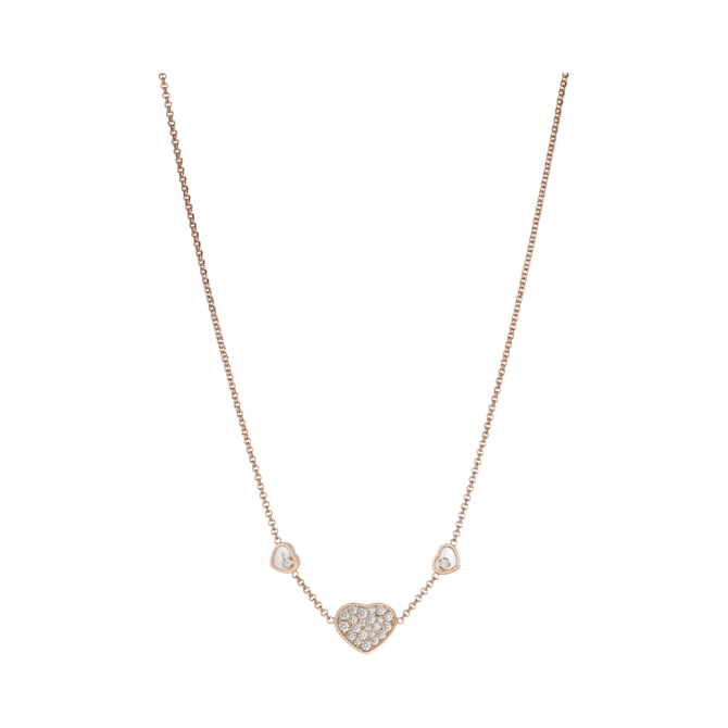 Happy Hearts Necklace, Diamonds