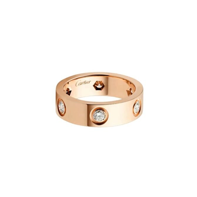 Love Ring, Classic Model, 6 Diamonds