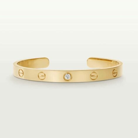 Love Bracelet, Open, Classic Model, 1 Diamond