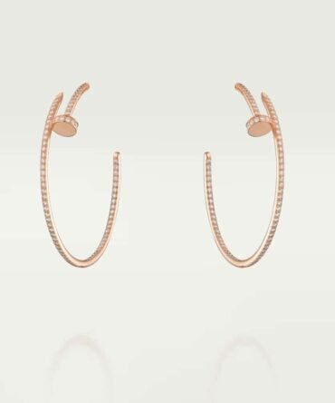 Juste Un Clou Hoop Earrings, Large Model, Paved