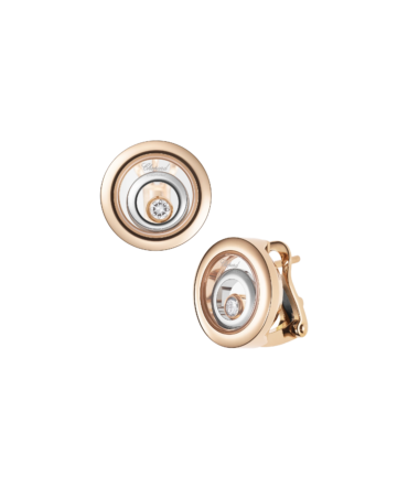 Happy Spirit Earrings,  Ethical Rose Gold, Ethical White Gold, Diamonds