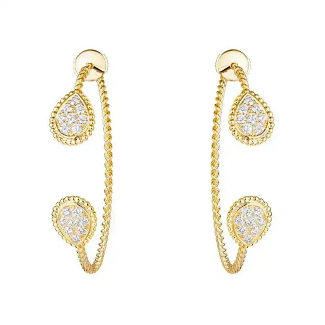 Serpent Bohème Hoop Earrings, S-Shaped Motifs