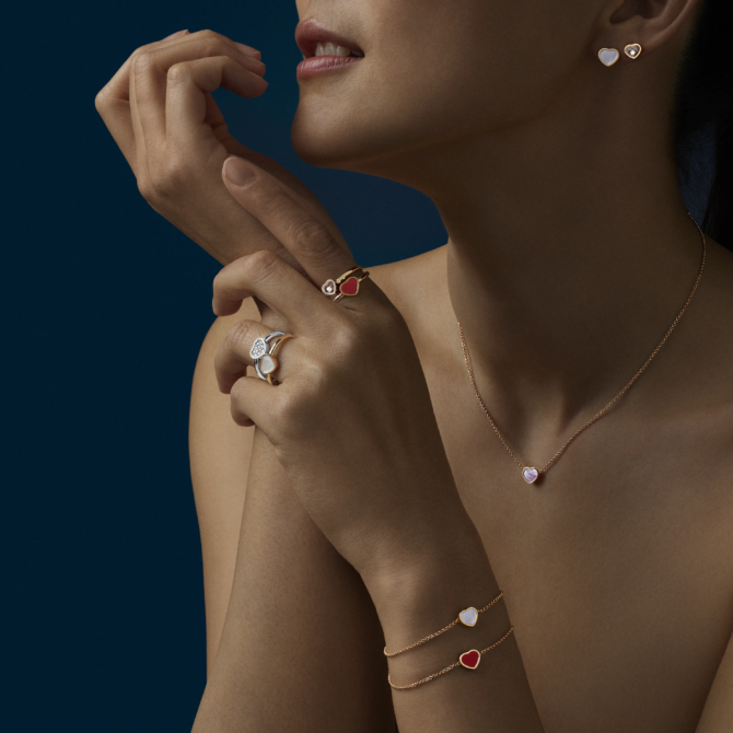 My Happy Hearts Bracelet, Ethical Rose Gold