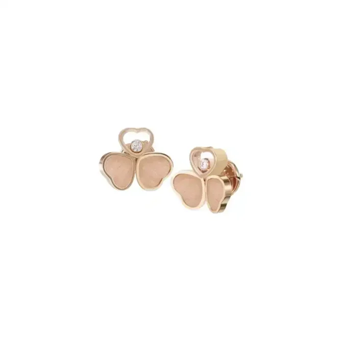 Happy Hearts Wings Earrings, Diamonds