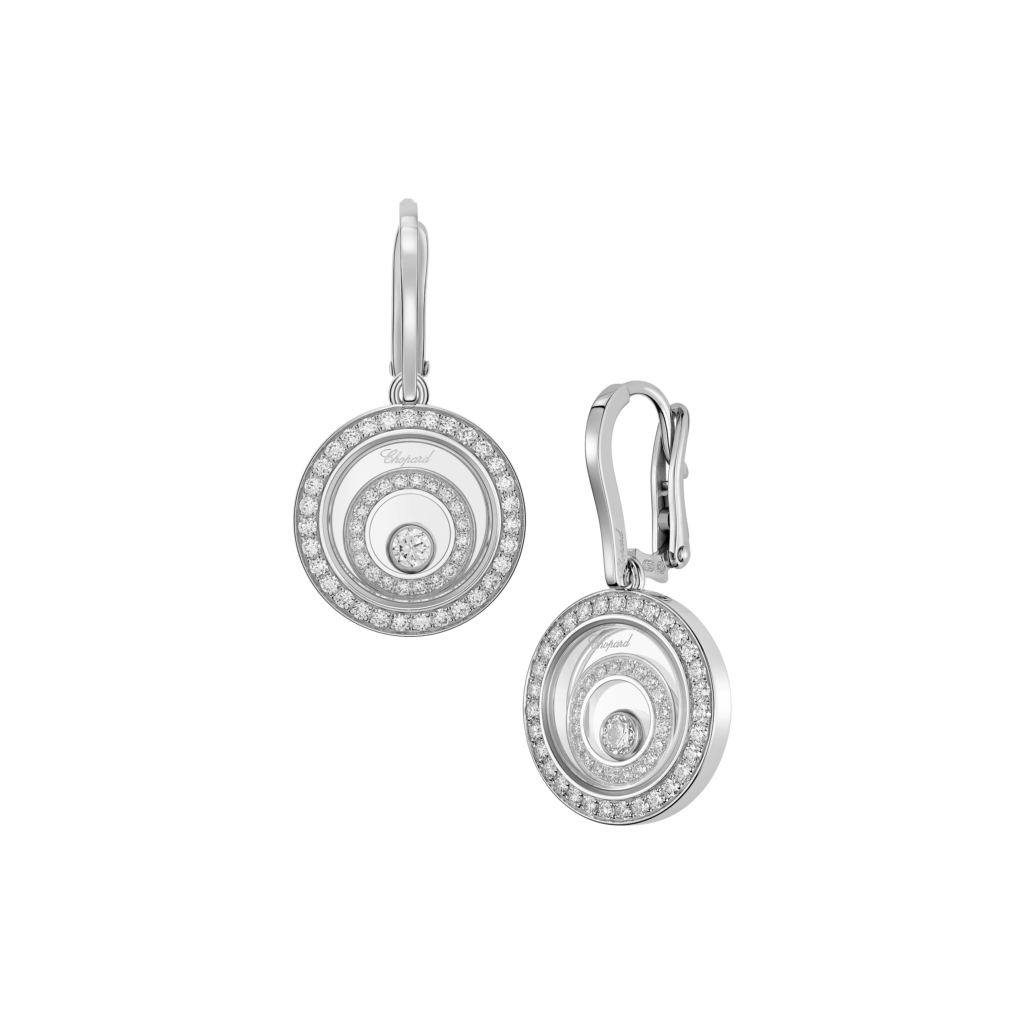 Happy Spirit Earrings, Ethical White Gold, Diamonds