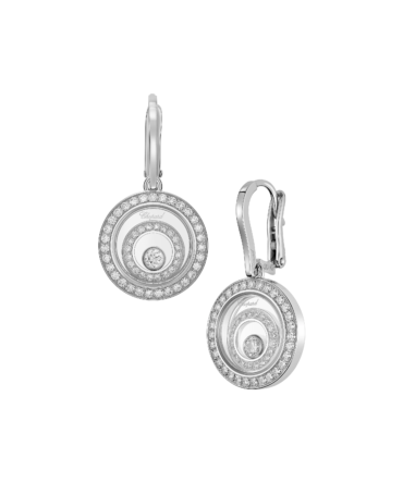 Happy Spirit Earrings, Ethical White Gold, Diamonds