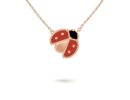 Lucky Spring Pendant, Open Wings Ladybug