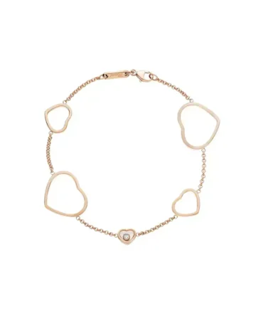 Happy Hearts Bracelet, Ethical Rose Gold