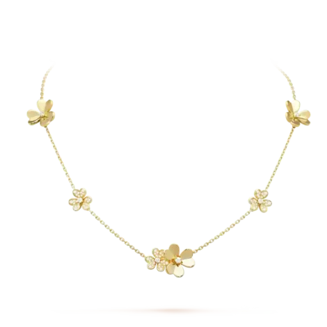 Frivol Necklace, 9 Flowers