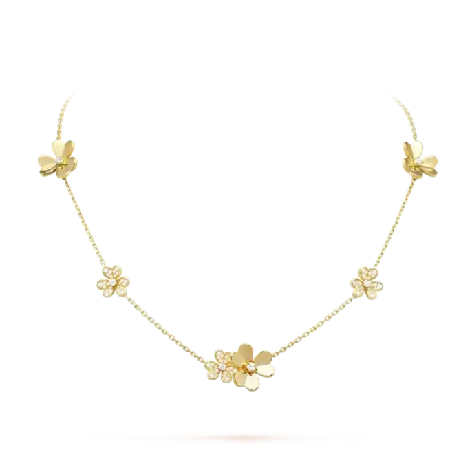 Frivol Necklace, 9 Flowers