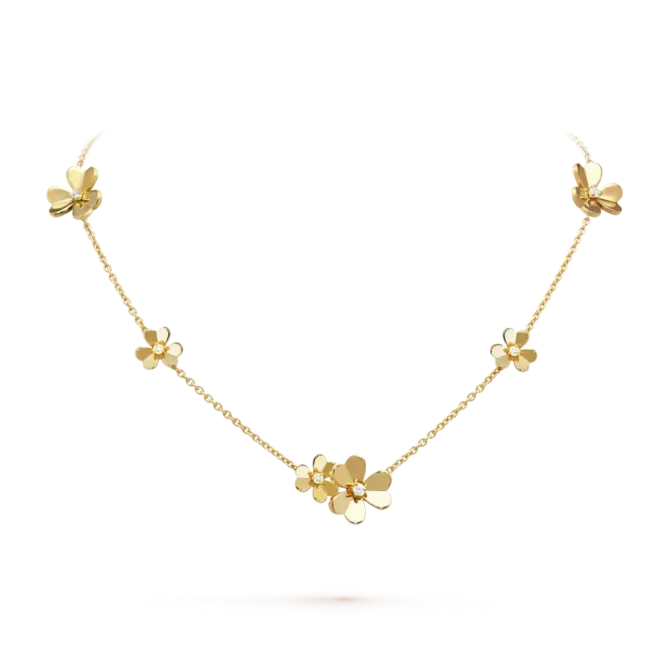 Frivole Necklace, 9 flowers