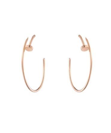 Juste Un Clou Hoop Earrings, Large Model, Rose Gold