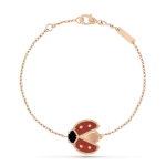Lucky Spring Bracelet, with Open Wings of Ladybug