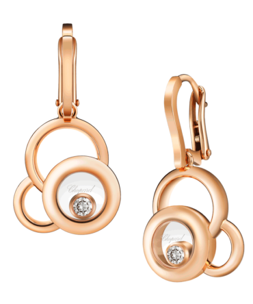 Happy Dreams Earrings, Rose Gold, Diamonds