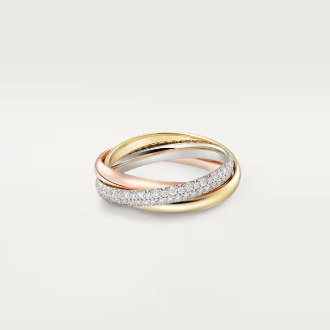 Trinity Ring, Small Model, Half-paved
