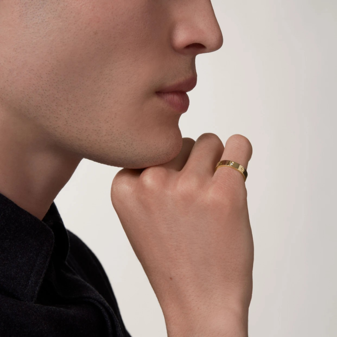 Love Ring, Small Model, 1 Diamond