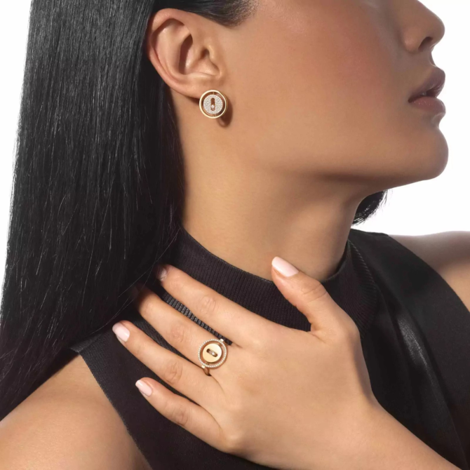 Lucky Move Diamond Pavé Stud Earrings