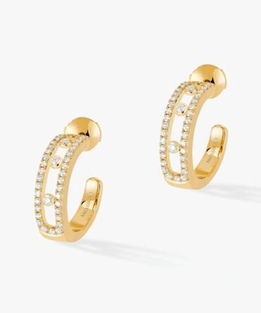 Move Pavé Hoop Earrings