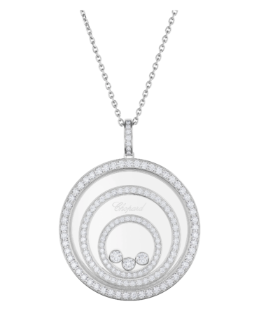 Happy Spirit Pendant, Ethical White Gold, Diamonds