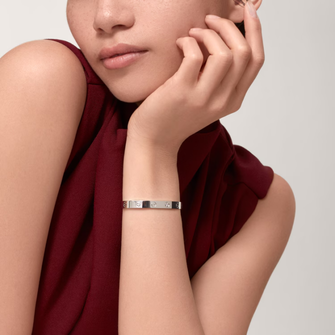 Love Bracelet, Open, Classic Model, 1 Diamond