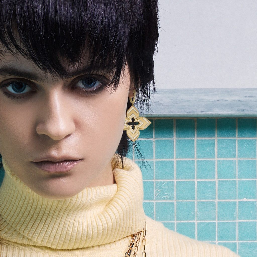 Venetian Princess Earrings with Diamond