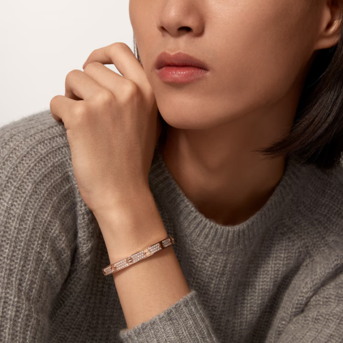 Love Bracelet, Classic Model, Paved,