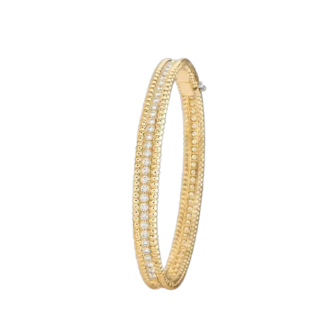 Perlée Diamonds Bracelet, 1 Row, Medium Model