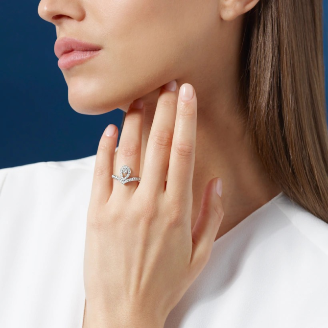 Joséphine Aigrette Ring, Diamonds 0.25
