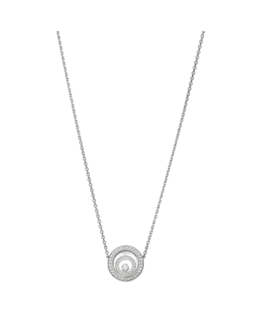 Happy Spirit Necklace, Ethical White Gold, Diamonds