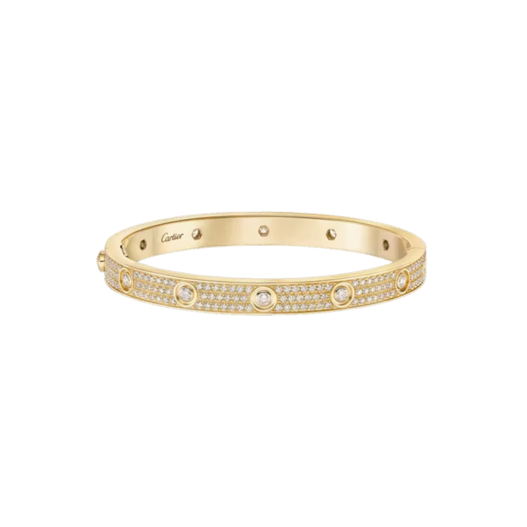 Love Bracelet, Classic Model, 12 Diamonds, Paved