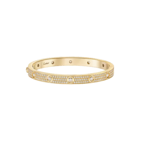 Love Bracelet, Classic Model, 12 Diamonds, Paved