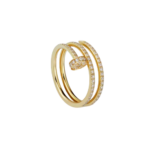 Juste Un Clou Ring, Double, Half-Paved