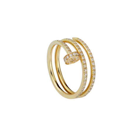 Juste Un Clou Ring, Double, Half-Paved
