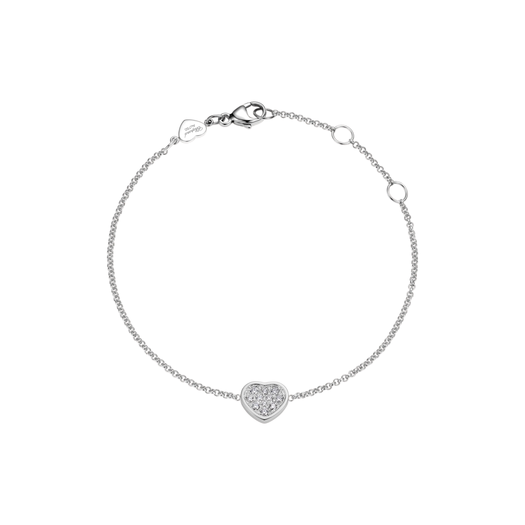 My Happy Hearts Bracelet, Ethical White Gold, Diamonds