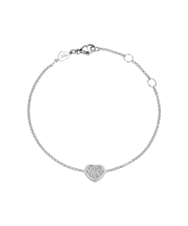 My Happy Hearts Bracelet, Ethical White Gold, Diamonds