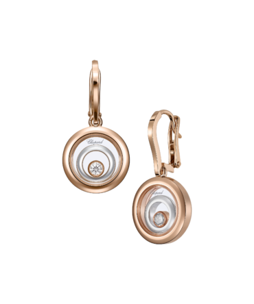 Happy Spirit Earrings, Ethical Rose Gold, Ethical White Gold, Diamonds