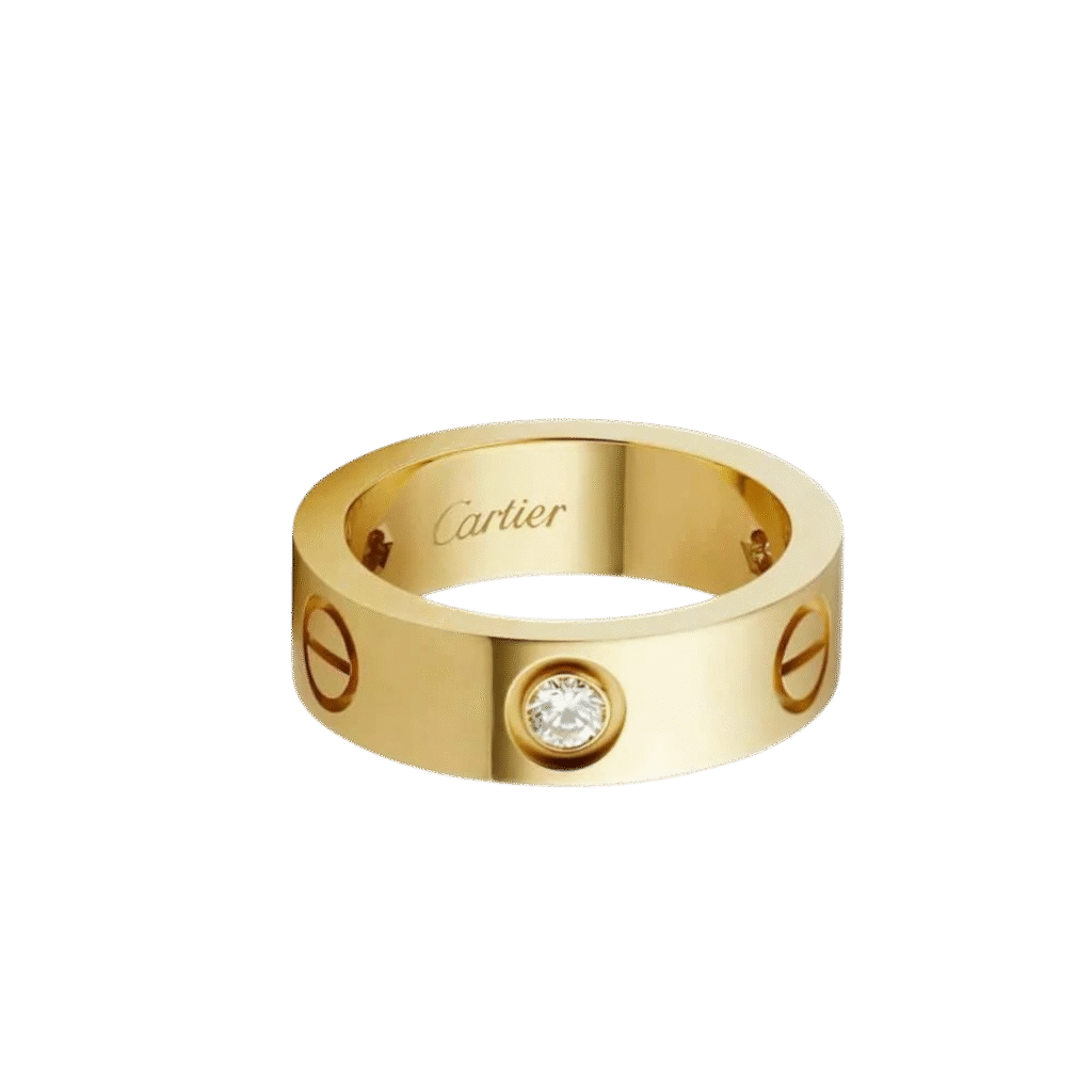 Love Ring, Classic Model, 3 Diamonds