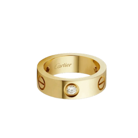 Love Ring, Classic Model, 3 Diamonds