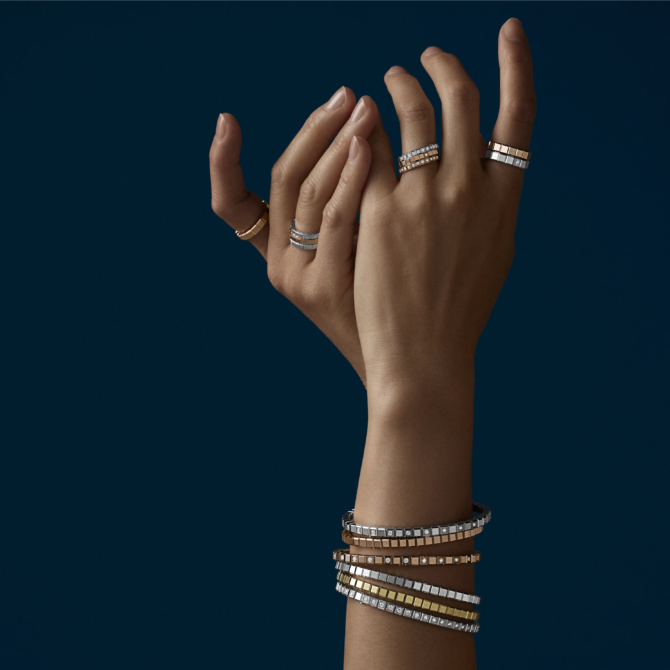 Ice Cube Ring, Ethical Gold
