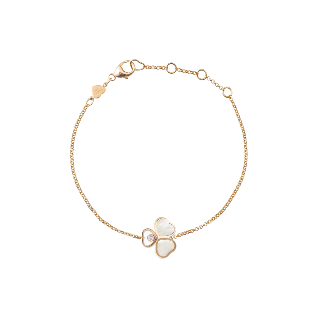 Happy Hearts Wings Bracelet, Ethical Rose Gold, Diamond