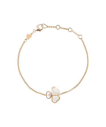 Happy Hearts Wings Bracelet, Ethical Rose Gold, Diamond