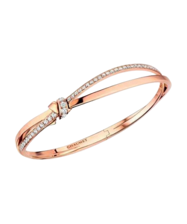 Liens Seduction Bracelet, Pink Gold, Diamonds
